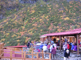 Veranda at Karasawa Hut