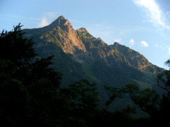 Mt. Myoujin-dake in the Morning Sun