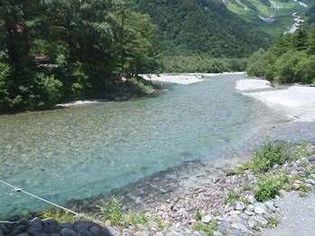 The Azusa-gawa River Undisturbed by the Typhoon