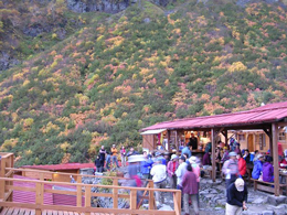 Veranda at Karasawa Hut