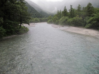 The Azusagawa River After Lots of Rain