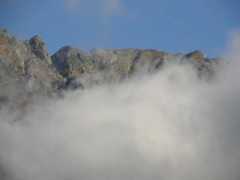 The Hotaka Range Showing Colors of the Season