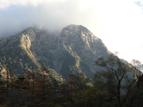 Mt. Myōjin-dake Covered with a Layer of Frost