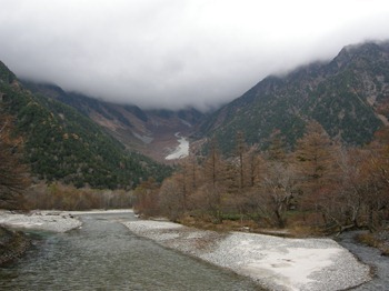 Thick Clouds Covering Mt. Hotaka-dake