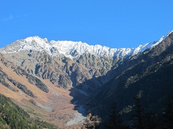 The Snow-capped Mt. Hotaka-dake