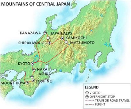 "Mountains of Central Japan" Tour